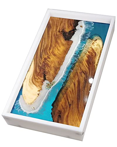 Kalinta Reusable Extra Large Resin Mold, 36x18x3 Inches Epoxy River Table Mold, 1/2" Thick Premium High Density Material for Making Coffee River