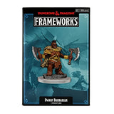 D&D Frameworks: Dwarf Barbarian Female - Unpainted and Unassembled WizKids