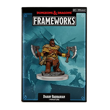 D&D Frameworks: Dwarf Barbarian Female - Unpainted and Unassembled WizKids