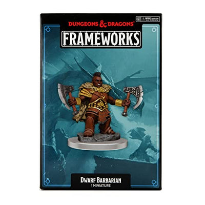 D&D Frameworks: Dwarf Barbarian Female - Unpainted and Unassembled