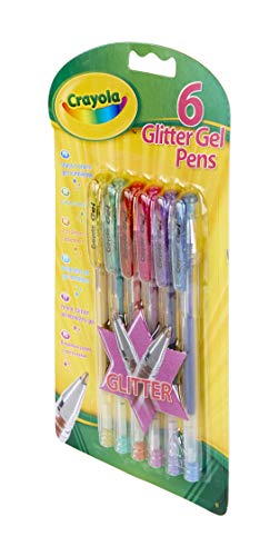 Crayola Glitter Gel Pens, Pack of 6 Crayola