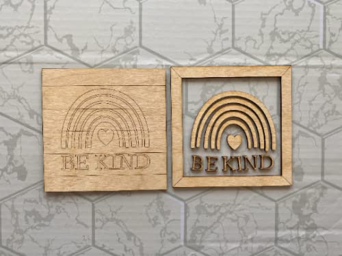 Be Kind Rainbow DIY Kit WoodArtSupply