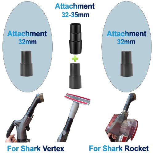 Universal Vacuum Hose Adapter Kit Reducer Attachment Set Converter from 1 1/2 inch to 1 1/4 inch from 1 3/8 inch to 1 1/4 inch Dust Hose Port Adapter VACEXT