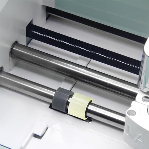4 Pcs Rubber Roller Resolution for Cricut Maker and 4 Pcs Rubber Roller Replacement, Keep Rubber in Place with Retaining Rings Keep Rubber from CATOSUM