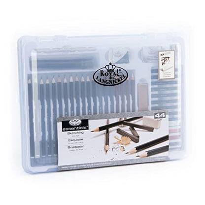 Royal & Langnickel Essentials ClearView Sketching Art Set, 44pc - WoodArtSupply