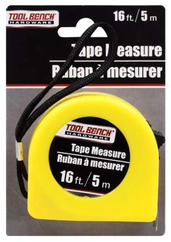 Tool Bench Hardware Tape Measure - 16 feet