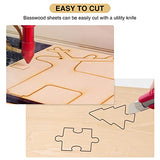 MIAHART 15 Pack 1/12 x 4 x 6 Inch Basswood Sheets, Unfinished Wood Boards Thin Wood Sheets Plywood Board for DIY Project, Crafts, Mini House Building MIAHART