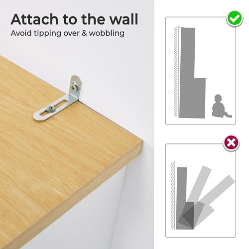 Yaheetech Kitchen Pantry Storage Cabinet with Hutch, 72'' Freestanding Buffet Cupboard with Large Countertop & Glass Doors & Adjustable Shelves, Yaheetech