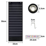 Amzoya Daily Schedule Pocket Chart. Kids Schedule Pocket Chart with 15 Dry-Eraser Cards. 13+1 Pockets. Schedule Pocket Chart for Classroom & Home Amzoya