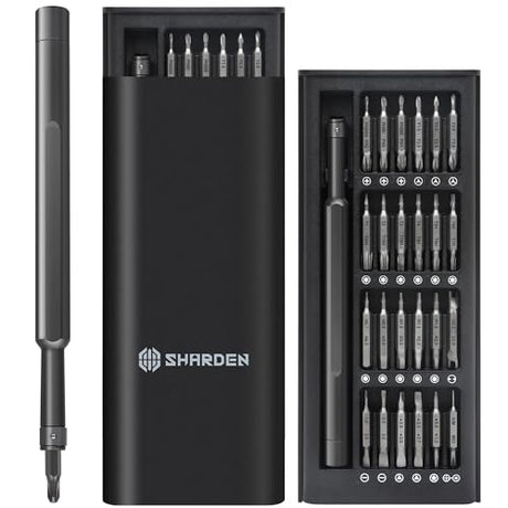 SHARDEN Precision Screwdriver Set 49 in 1 Small Screwdriver Set Magnetic Screwdriver Kit Electronic Repair Tool kit for Laptop, iPhone, Computer, Sharden