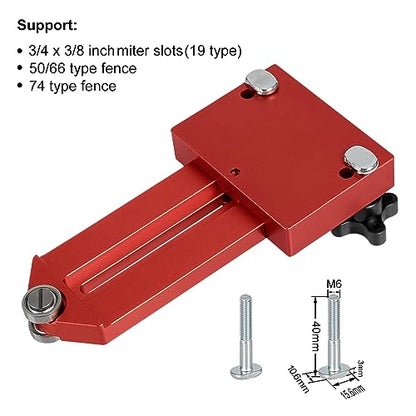DDWT Extended Thin Rip Jig Table Saw Jig Guide for Repeat Narrow Strip Cuts Works with Saw Router Table Band Saw - Extended Version