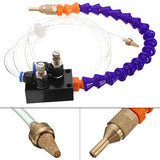 BACHIN Upgrade Version Mist Coolant Lubrication Spray System for Metal Cutting Engraving Cooling Sprayer Machine for Air Pipe CNC Lathe Milling Drill BACHIN