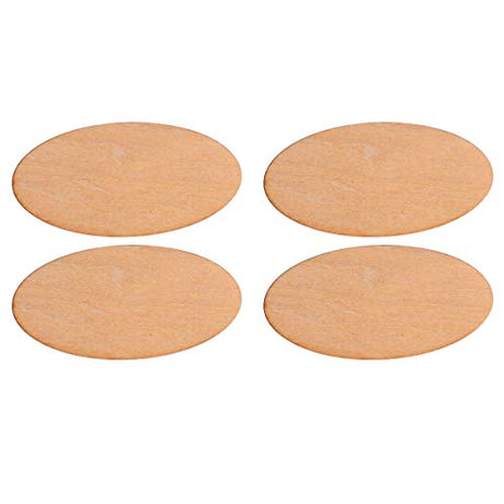 MAGICLULU 60pcs Pieces Oval Wood Trim Unfinished Christmas Wooden Cutout Oval Chips Wooden Slices Ornament Wood Slices Wood Slabs Wooden Craft Shapes MAGICLULU