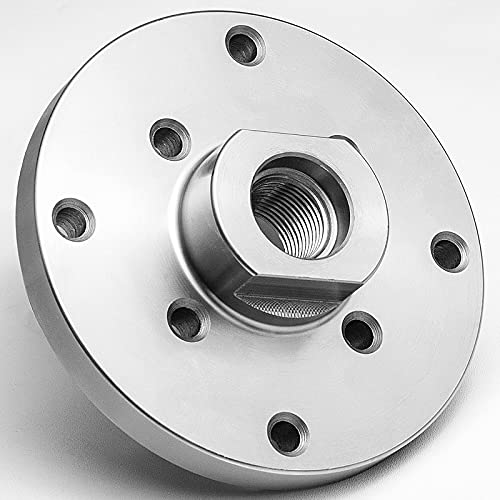 HAowosi 4" Steel Wood Lathe Faceplate,Faceplate for Wood Lathe,Lathe Face Plate Fit for 3/4" x 16TPI Spindle without Screwchuck HAowosi