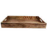 GoCraft Handmade Classic Wooden Tray Medium Size | Serveware Kitchen Accessories Tray - 15" GoCraft