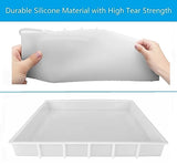 Large Rectangle Resin Table Silicone Molds 16 x 12 Inch Epoxy Resin Silicone Mold for River Coffee Table, Cutting Boards, Serving Trays, Cheese ModWgGuo