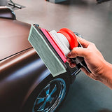 DATOUBOSS Pneumatic Palm Sander Square Air Random Orbital Sander for Car Waxing，Auto Body Work, Wood working Car Polisher Sets with Sanding Pad and DATOUBOSS