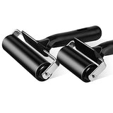 2Pcs Rubber Roller Brayer Rollers Hard Rubber 4 and 2.2 Inch for Printmaking (Black) by HRLORKC… HRLORKC