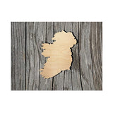 Ireland Wood Craft Unfinished Wooden Cutout Art DIY Wooden Signs Inspirational Wall Plaque Classic Home Family Wall Decor for Laundry Room Bathroom Arupkeer