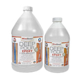 WiseBond - Epoxy Deep Pour Resin Kit, Crystal Clear Epoxy Resin for River Table, Live-Edge, Wood Furniture & More, Slow Cure UV Resistant Deep Pour WiseBond