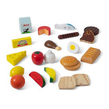 Melissa & Doug Food Groups - 21 Wooden Pieces and 4 Crates, Multi - Play Food Sets For Kids Kitchen, Pretend Food, Toy Food For Toddlers And Kids Melissa & Doug