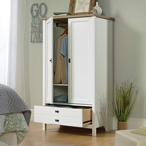 Sauder Cottage Road Armoire, Soft White Finish Sauder