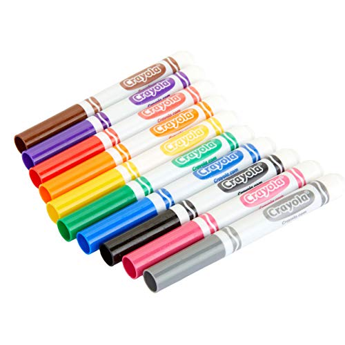 Crayola Broad Line Markers Bulk, 12 Marker Packs with 10 Colors - WoodArtSupply