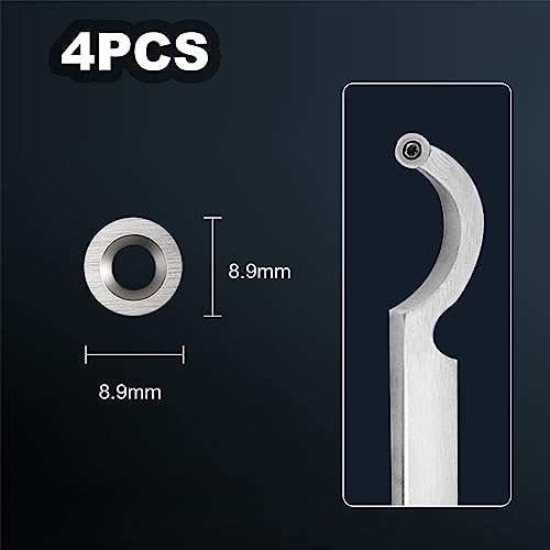 Diraeen 35Pcs Tungsten Carbide Cutters Inserts Set,Lathe Tools for Wood Lathe Turning Tools,Supplied with Screws and Screwdriver Diraeen