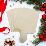 5 Pack Unfinished Wood Cutting Board 11.8"L x 6.3"W, 2.5mm Wooden Paddle Cheese Bread Board Set Chopping Board Serving Tray for Craft Phinicco