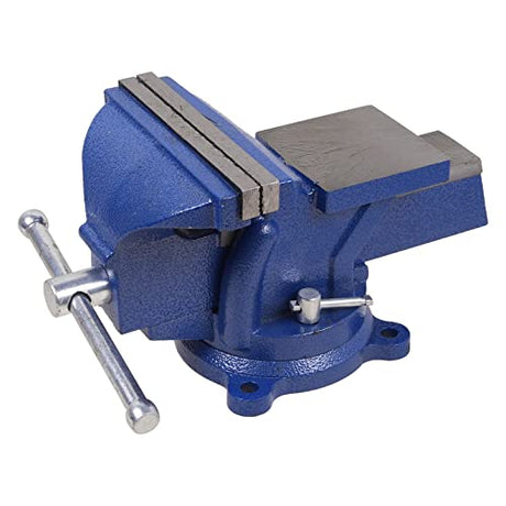 6" Heavy Duty Bench Vise, Pipe Vise Bench Vices with Anvil Swivel Table Top Clamp Locking Base, Double Swivel Rotating Vise Head& Body Rotates sanheshun