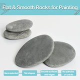 Simetufy 25 Pcs River Rocks for Painting, 2"-3" Painting Rocks, Flat & Smooth Rocks to Paint, Hand Picked Natural Stones for Painting, Cheap Crafts Simetufy