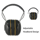 PROTEAR NRR 25dB Noise Reduction Digital Radio Ear Muff, Ear Hearing Protection Earmuff with Boom Microphones, Bluetooth Headphone Function for Daily PROTEAR