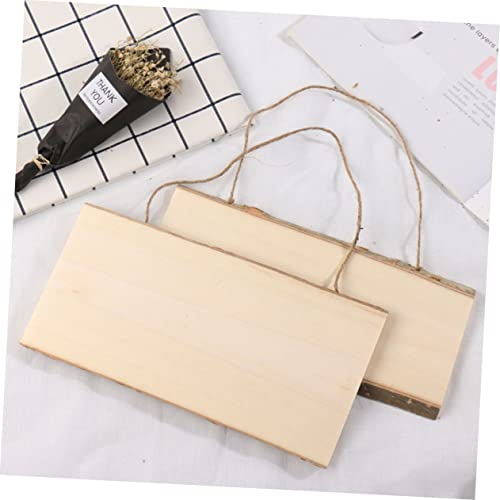 Operitacx 2 Pcs Unfinished Wood Blank Plaque Wood for Wall Display Board Wood Board Wall Pendant Decor Board Hanging Craft Wood Arts and Crafts for Operitacx