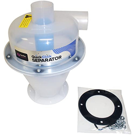 Cen-Tec Systems 97470 Quick Click Dust Collection Separator, Translucent Cen-Tec Systems