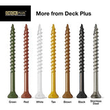 Deck Plus 48412 Wood Screws #8 x 1-5/8", Tan, 5lb Box - WoodArtSupply