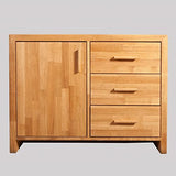 uxcell Wood Pull Handles, 4pcs 96mm/3.78" Hole Distance Wooden Drawer Unfinished Knobs Pulls for Kitchen Furniture Drawer Wardrobe Cupboard uxcell