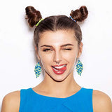 Hicarer 210 Pcs Unfinished Wooden Earrings Blanks Natural Wood Pendants Dangle Earrings Boho Wood Charms with 70 Pcs Earring Hooks and Jump Rings for Hicarer