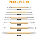 Jetmore 6 Pack Clay Tools Kit, Pottery Tools & Sculpting Tools, Polymer Modeling Clay Cutters Sculpture Set for Carving, Ceramics, Molding, DIY Jetmore