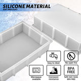 Large Rectangular Resin Silicone Mold,Bookends Resin Molds, Crystal Epoxy Casting Resin Molds for Flowers Preservation,Office Home Decoration, Sakolla