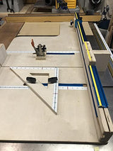 Rockler Double T-Track Fence Cap – Universal T Tracks Woodworking - 36” Long Extruded Aluminum Fence Cap - Aluminum Extrusion Easy to Mount any 3/4" ROCKLER