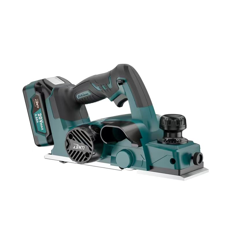 DNTI-Cordless Hand Planer 3-1/4" width 20V Cordless 15000 RPM High-Speed Powerful Electric Handheld Planers for Woodworking Wood Chamfer DIY 501(One DNTI