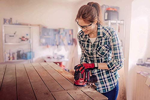 Einhell TE-RS Power X-Change 18-Volt Cordless 5-Inch 22,000-OPM Max Variable Speed Random Orbital Palm Sander w/Dust Collection Box, Dust Extraction Einhell