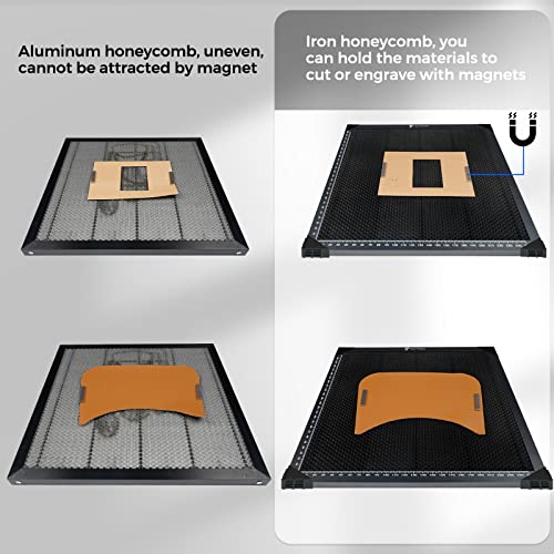400 * 400mm Honeycomb Laser Bed Honeycomb Working Table Laser Honeycomb for CO2 or Laser Engraver Cutting Machine with Aluminum Plate with Engraving Usongshine