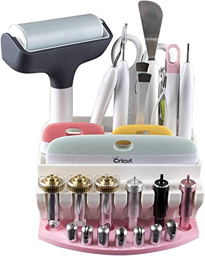 Organizer for Cricut Tools and Accessories Blade Holder Caddy,Tool Holder and Blade Caddy for Cricut Tools Organizer (Pink) - WoodArtSupply