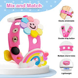 Goodyking Croc Bracelet Band for Kids Wristband & Charms Set - Wristbands Bracelets, Croc Charm Bracelet Charms for Girls, Shoe Charms and Croc Goody King