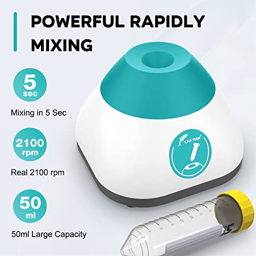 Mini Vortex Mixer Vortex Shaker Lab Salon Mixer 3000rpm Portable Mix Gel  Polish Centrifuge Tubes up to 50ml for Acrylic Paints Nail Art Scientific  Lab