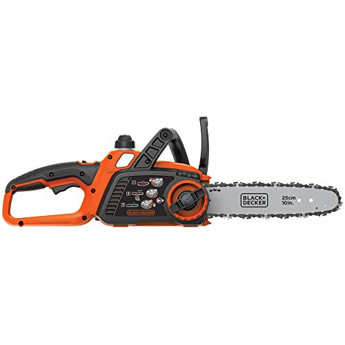 BLACK+DECKER 20V Max Cordless Chainsaw, 10-Inch, Tool Only (LCS1020B) - WoodArtSupply