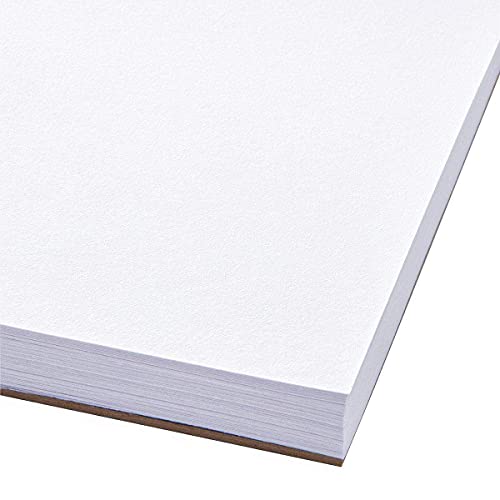 KINGART 8” x 10” Wire Bound Drawing Paper Pads, 70 lbs., Set of 2, (641-2) White KINGART