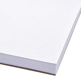 KINGART 8” x 10” Wire Bound Drawing Paper Pads, 70 lbs., Set of 2, (641-2) White KINGART