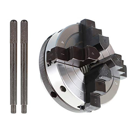 findmall Wood Lathe Chuck, 3-Inch 4 Jaw Chuck with 1-Inch by 8 TPI Spindles findmall